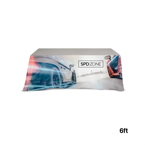 72" x 30" x 29" table throw cover with color dye... from ASI 67866 Logomark/Valumark