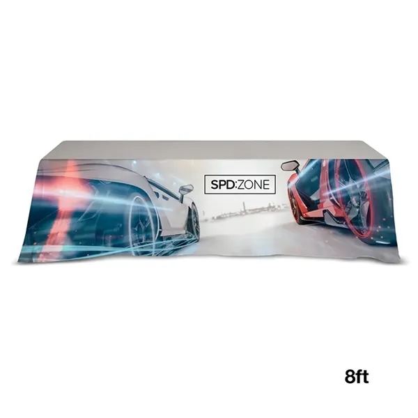 96" x 30" x 29" table throw cover with color dye... from ASI 67866 Logomark/Valumark