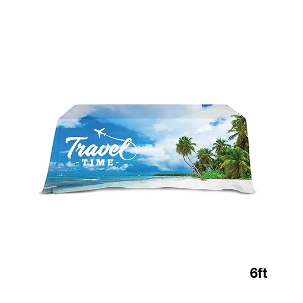 72" x 30" open back table throw made of 300D polyester... from ASI 67866 Logomark/Valumark