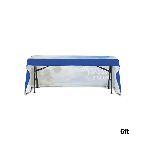 72" x 30" open back table throw made of 300D polyester... from ASI 67866 Logomark/Valumark