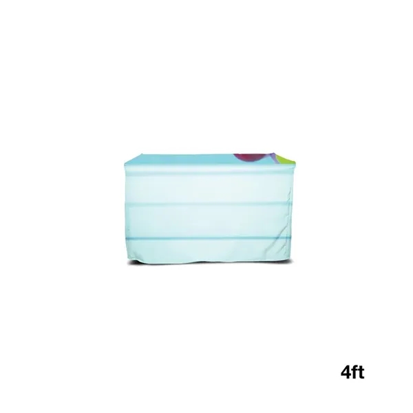 4' fitted table cover with sewn corners, 300D polyester construction, PVC... from ASI 67866 Logomark/Valumark
