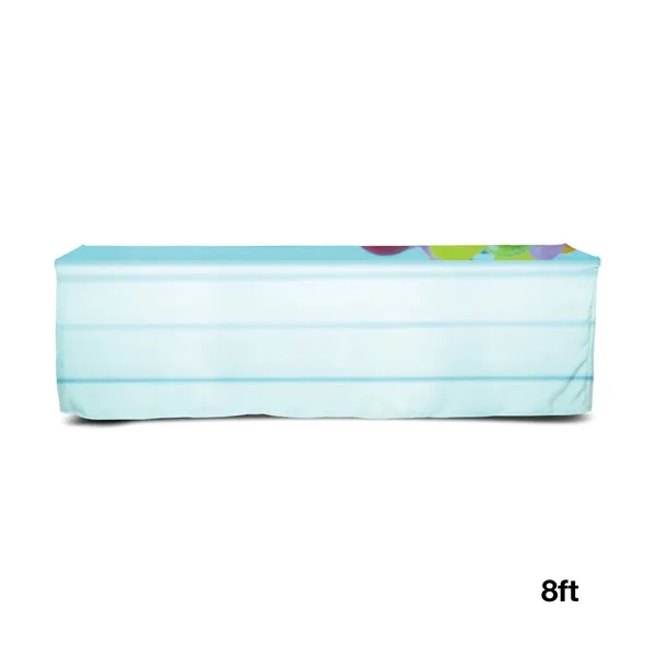 8' fitted table cover with sewn corners, 300D polyester construction, PVC... from ASI 67866 Logomark/Valumark
