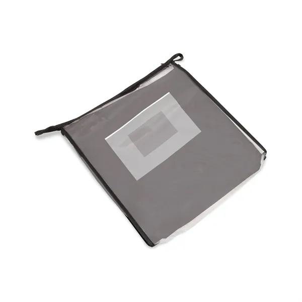 4' fitted table cover with open back, sewn corners, 300D polyester... from ASI 67866 Logomark/Valumark