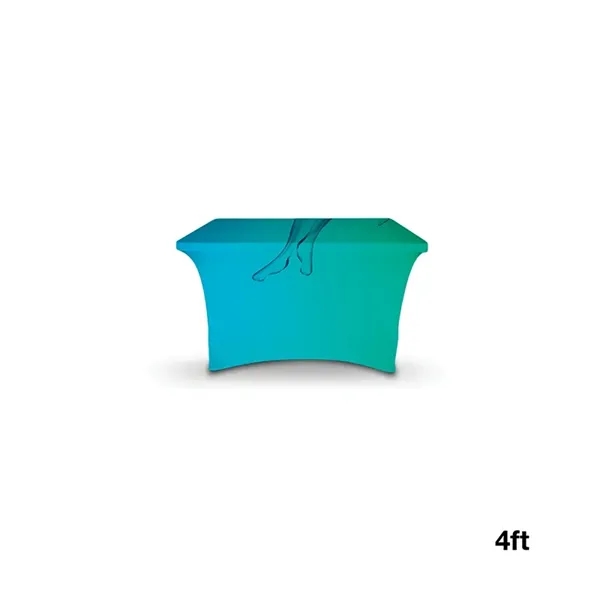 4' stretchable table cover made of 180g elastic polyester with full... from ASI 67866 Logomark/Valumark