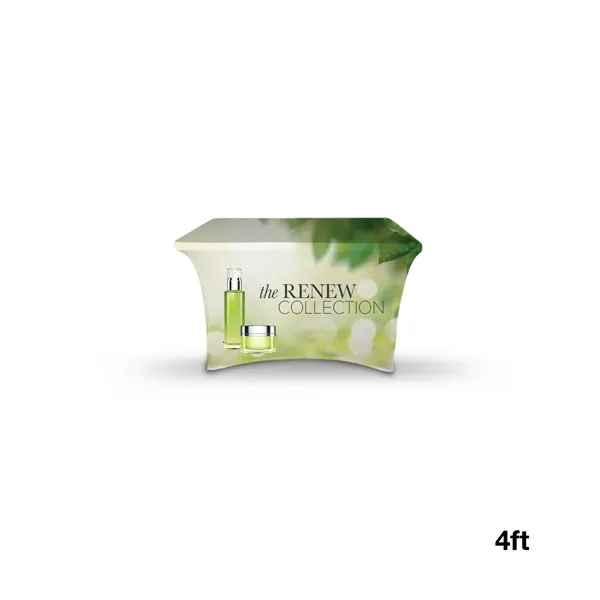 DisplaySplash 4' RPET Stretch Table Cover... from ASI 67866 Logomark/Valumark