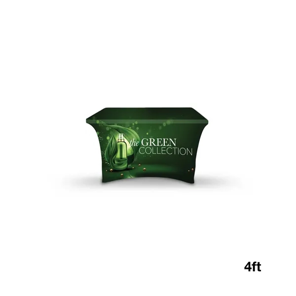 DisplaySplash 4' RPET Stretch Open Back Table Cover... from ASI 67866 Logomark/Valumark