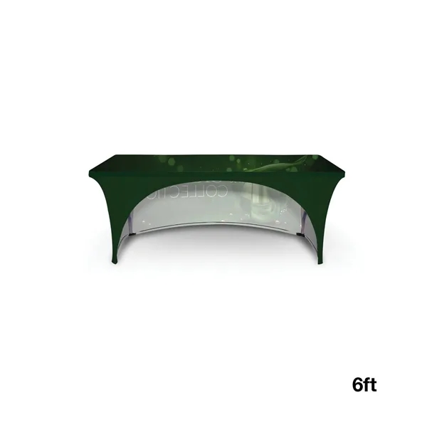DisplaySplash 6' RPET Stretch Open Back Table Cover... from ASI 67866 Logomark/Valumark