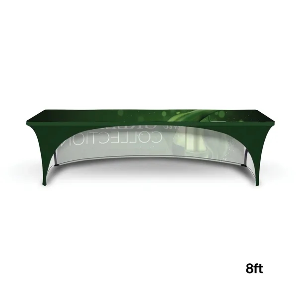 DisplaySplash 8' RPET Stretch Open Back Table Cover... from ASI 67866 Logomark/Valumark
