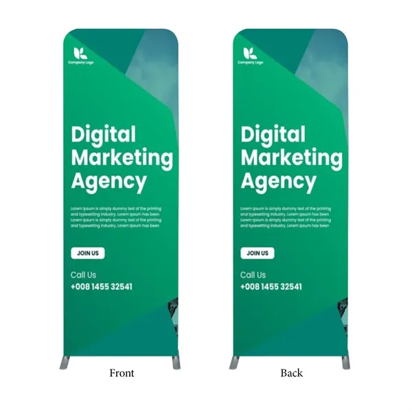 DisplaySplash Double Sided Fabric Floor Banner - 31  1/2"...... from ASI 67866 Logomark/Valumark