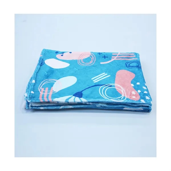 DisplaySplash 72" x 59" Custom Printed Flannel Blanket... from ASI 67866 Logomark/Valumark
