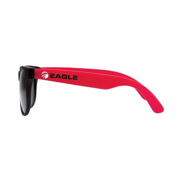 1.75" x 1.94" x 5.5" two-tone polypropylene sunglasses with matte finish... from ASI 67866 Logomark/Valumark / Valumark™
