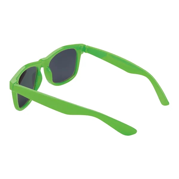 1.38" x 1.94" x 5.75" plastic fashion sunglasses with 100% UVA... from ASI 67866 Logomark/Valumark / Valumark™