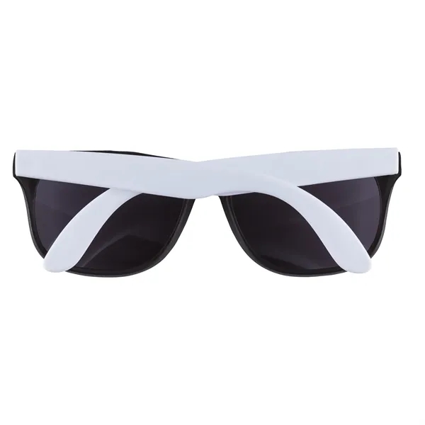 1.75" x 1.94" x 5.5" polycarbonate flare two-tone sunglasses with 100%... from ASI 67866 Logomark/Valumark / Valumark™