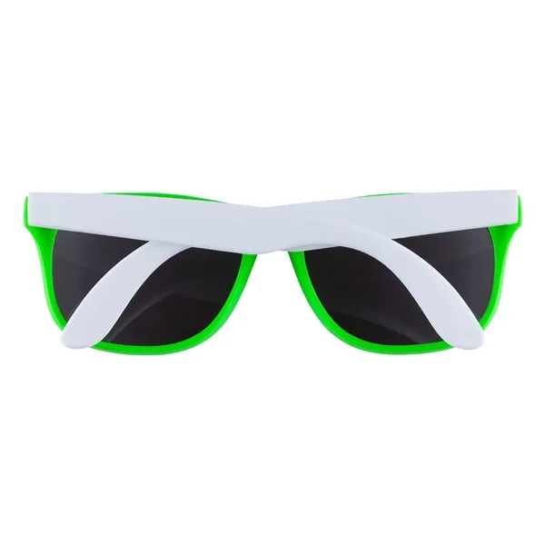 1.75" x 1.94" x 5.5" polycarbonate flare two-tone sunglasses with 100%... from ASI 67866 Logomark/Valumark / Valumark™