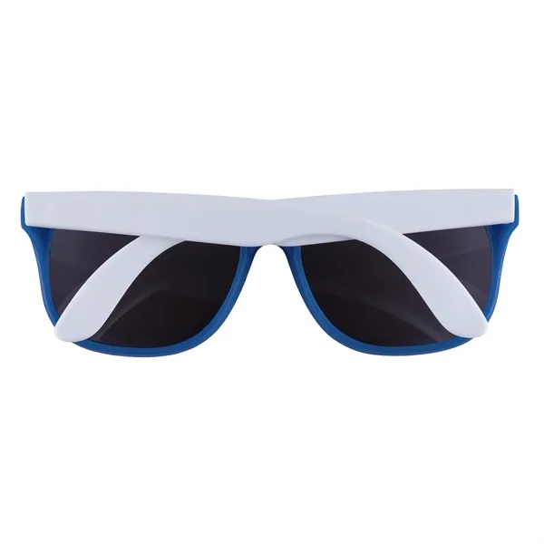 1.75" x 1.94" x 5.5" polycarbonate flare two-tone sunglasses with 100%... from ASI 67866 Logomark/Valumark / Valumark™