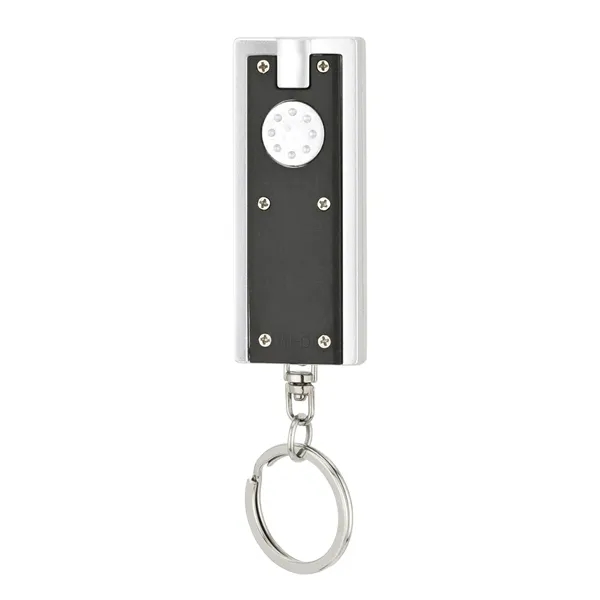 0.38" x 3.75" x 1" Ester plastic keychain with LED flashlight... from ASI 67866 Logomark/Valumark / Valumark™