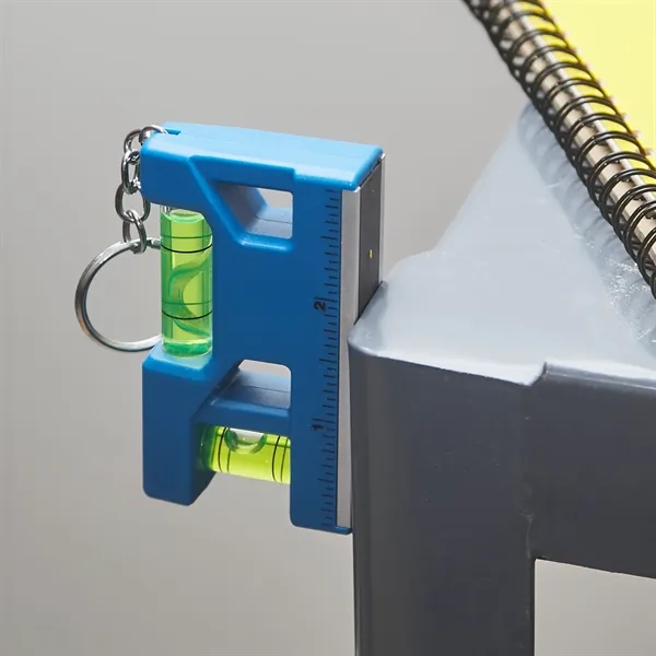 Hank 3" Level / Ruler Keyring... from ASI 67866 Logomark/Valumark