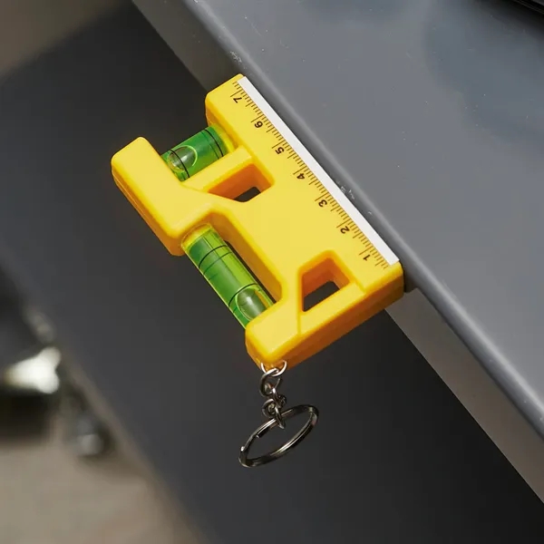 Hank 3" Level / Ruler Keyring... from ASI 67866 Logomark/Valumark