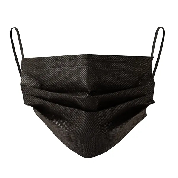 Shield III Box of 50pcs Black Disposable Face Masks... from ASI 67866 Logomark/Valumark