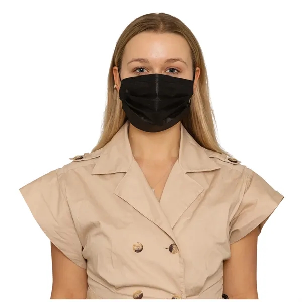 Shield III Box of 50pcs Black Disposable Face Masks... from ASI 67866 Logomark/Valumark