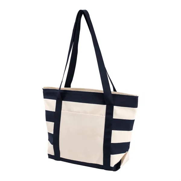 Striped Accent Boat Tote... from ASI 40480 Koozie Group