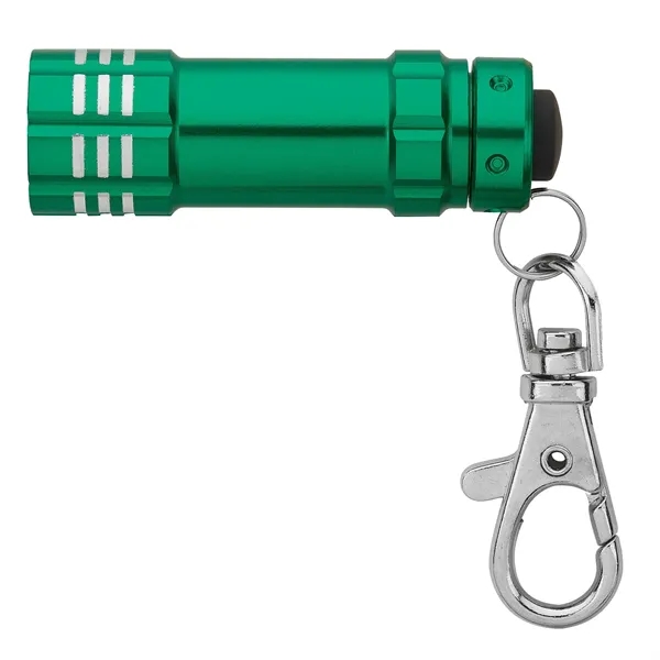 0.88" x 3.5" x 0.69" aluminum 3-LED flashlight with lobster clip... from ASI 67866 Logomark/Valumark / Valumark™