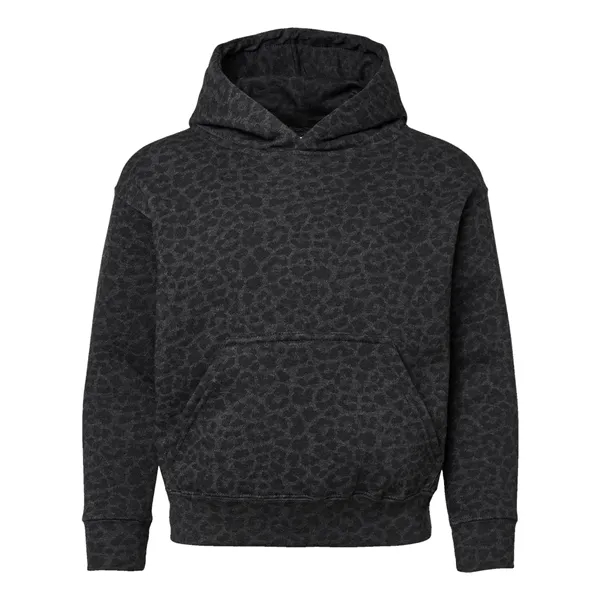 Youth pullover hooded sweatshirt made of 60/40 cotton/polyester fleece with coverstitched... from ASI 84358 S&S Activewear