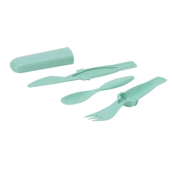 Arroyo II Bamboo Fiber Cutlery Set... from ASI 67866 Logomark/Valumark