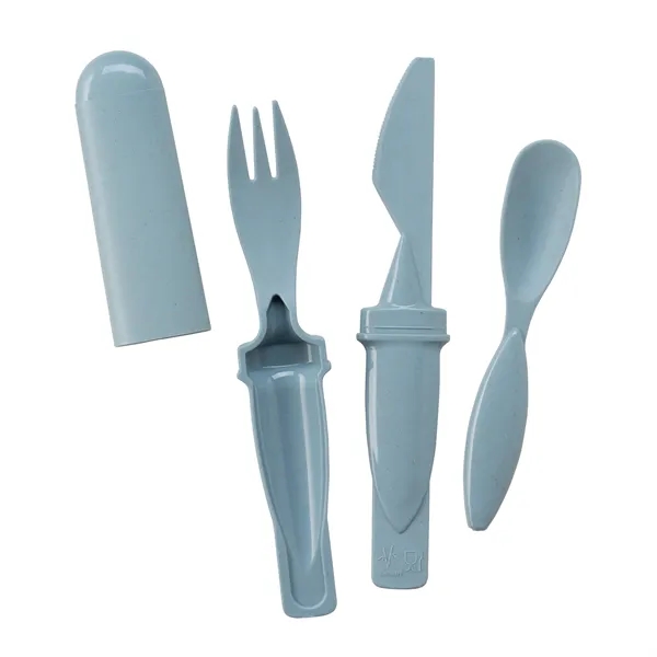 Arroyo II Bamboo Fiber Cutlery Set... from ASI 67866 Logomark/Valumark