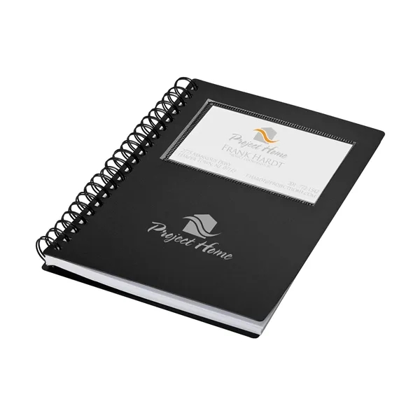 0.75" x 7" x 5.38" 70-page spiral notebook with plastic business... from ASI 67866 Logomark/Valumark / Valumark™