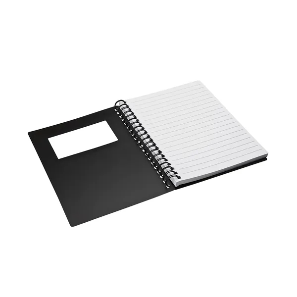 0.75" x 7" x 5.38" 70-page spiral notebook with plastic business... from ASI 67866 Logomark/Valumark / Valumark™