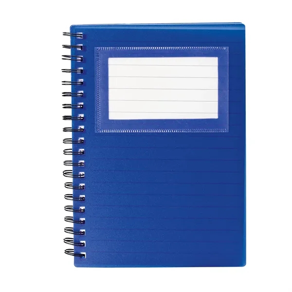 0.75" x 7" x 5.38" 70-page spiral notebook with plastic business... from ASI 67866 Logomark/Valumark / Valumark™