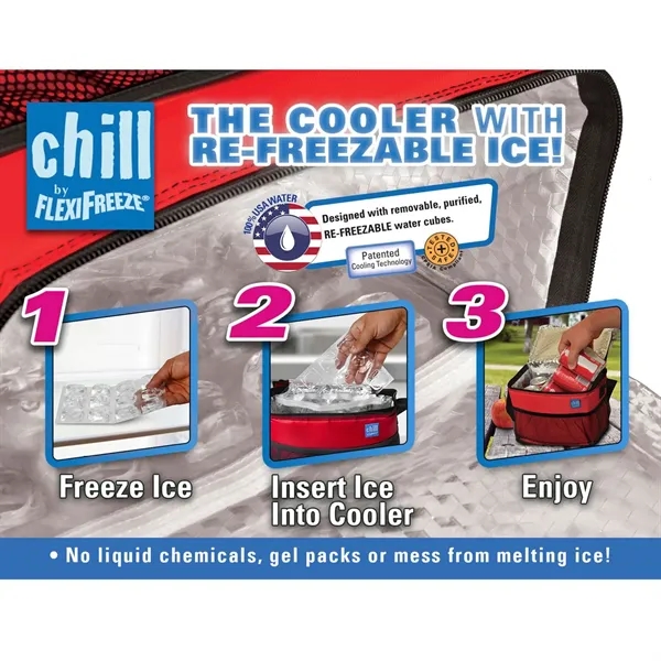 Chill By FlexiFreeze® 6-Can Cooler... from ASI 40480 Koozie Group