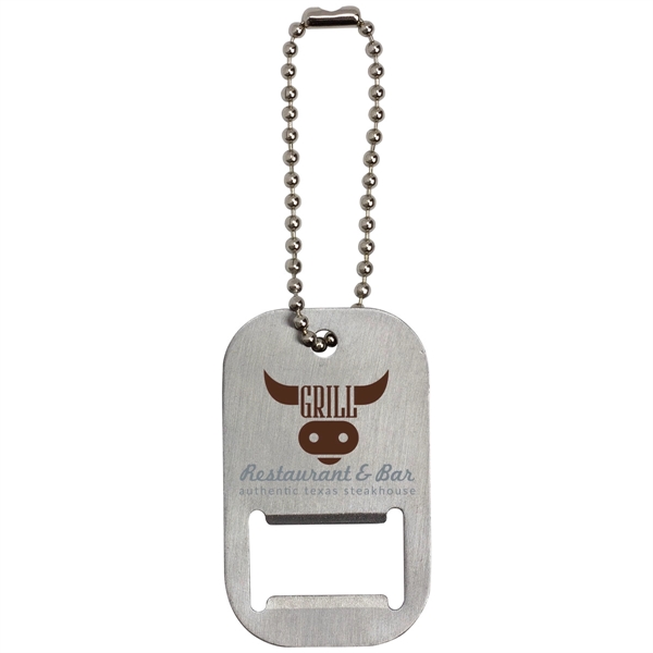 Customizable dog tag that's a bottle opener and comes on a... from ASI 62190 Illini