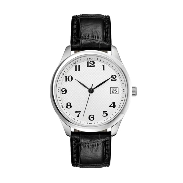 Classy dress watch with a 36mm metal case, silver finishing, and... from ASI 67866 Logomark/Valumark