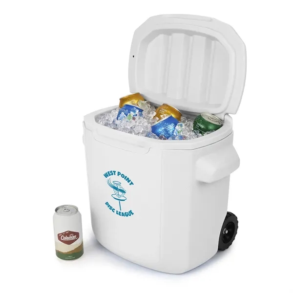 Coleman® 28 Qt. Wheeled Cooler... from ASI 40480 Koozie Group