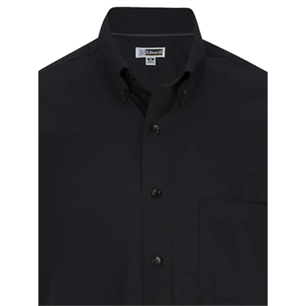 Edwards Men's Lightweight Short Sleeve Poplin Shirt... from ASI 86018 Scrub Authority / Uniform Stores