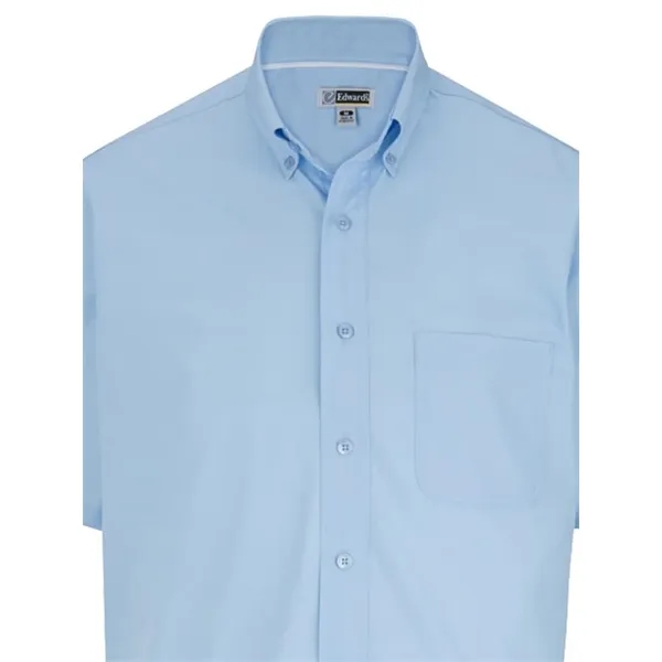 Edwards Men's Lightweight Short Sleeve Poplin Shirt... from ASI 86018 Scrub Authority / Uniform Stores