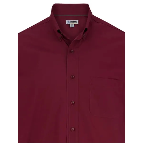 Edwards Men's Lightweight Short Sleeve Poplin Shirt... from ASI 86018 Scrub Authority / Uniform Stores