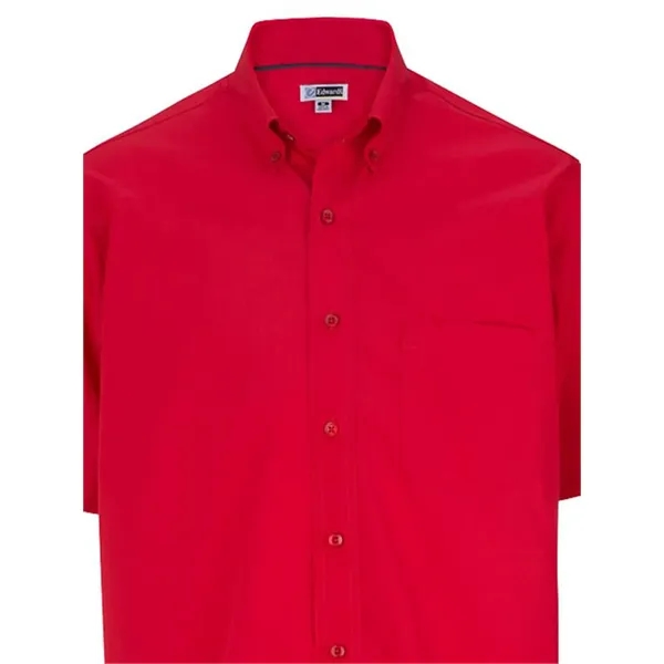 Edwards Men's Lightweight Short Sleeve Poplin Shirt... from ASI 86018 Scrub Authority / Uniform Stores
