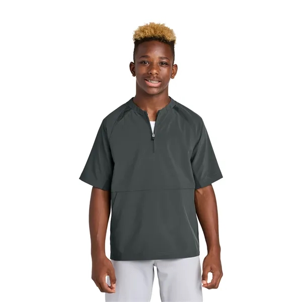 Sport-Tek Youth Repeat 1/2-Zip Short Sleeve Jacket... from ASI 84863 SanMar