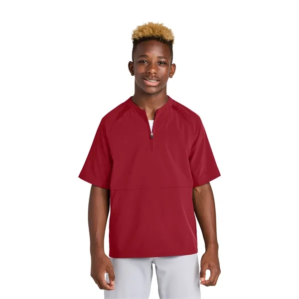 Sport-Tek Youth Repeat 1/2-Zip Short Sleeve Jacket... from ASI 84863 SanMar