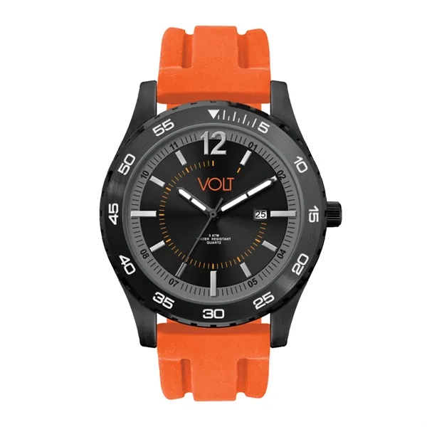 42MM METAL BLACK CASE, 3 HAND MVMT, DTE DISPLAY, B...... from ASI 67866 Logomark/Valumark