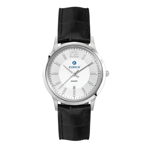 22MM STEEL SILVER CASE, 3 HAND MVMT, SILVER DIAL, ...... from ASI 67866 Logomark/Valumark