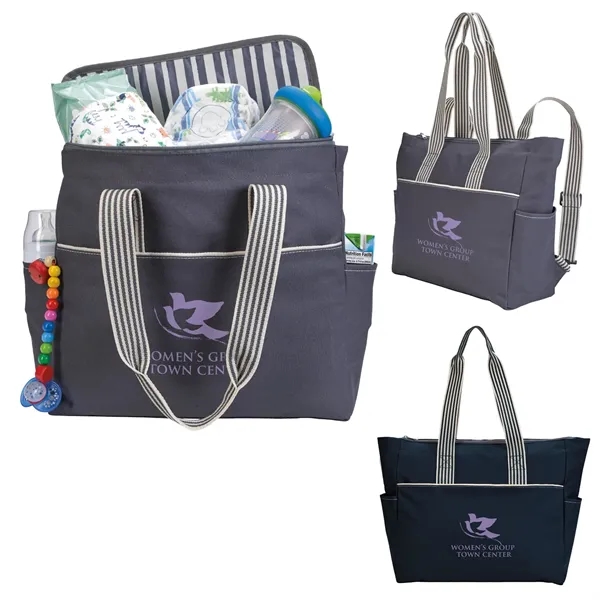 Stripe Diaper Tote-Pack... from ASI 40480 Koozie Group