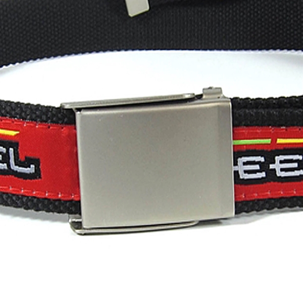Military style polyester belt and buckle in a variety of sizes.... from ASI 92980 WOV-IN® / Universal Strap/Wov-In Line