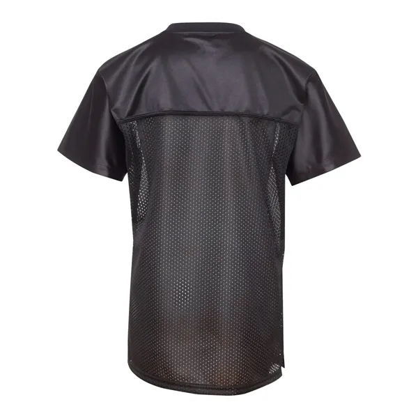 3.35 oz., 100% polyester tricot mesh Juniors' replica football t-shirt.... from ASI 84358 S&S Activewear