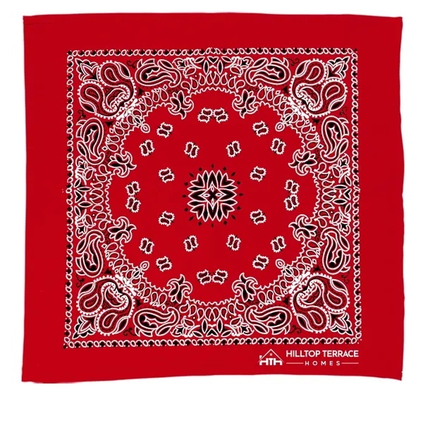 Garyline® 22" Bandana with Stock Paisley Pattern... from ASI 40480 Koozie Group