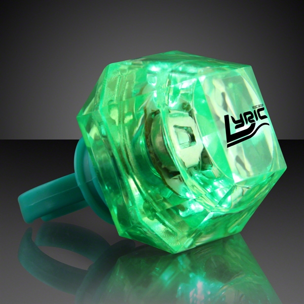 Blank or imprinted. Huge gem single color rings... from ASI 34194 ALightPromos / Alight Promotional Products