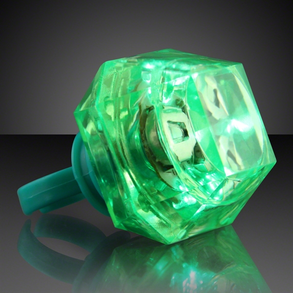 Blank or imprinted. Huge gem single color rings... from ASI 34194 ALightPromos / Alight Promotional Products